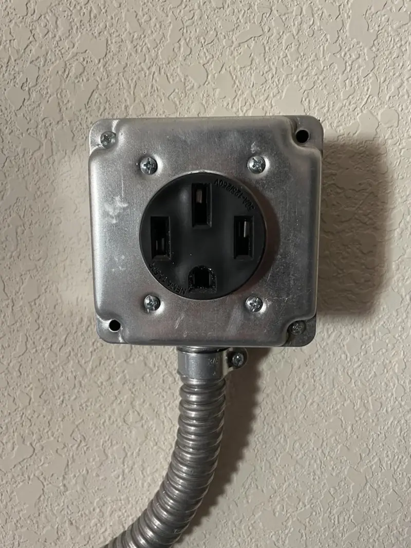 NEMA 14-50 outlet installed for Electrical Panel Upgrade in North Port