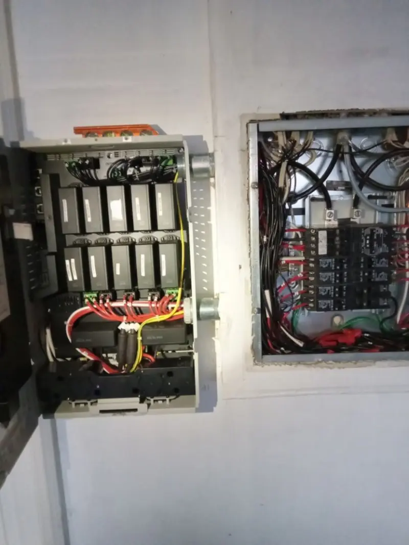 Electrical panel upgrade completed for Security Camera Wiring in North Port